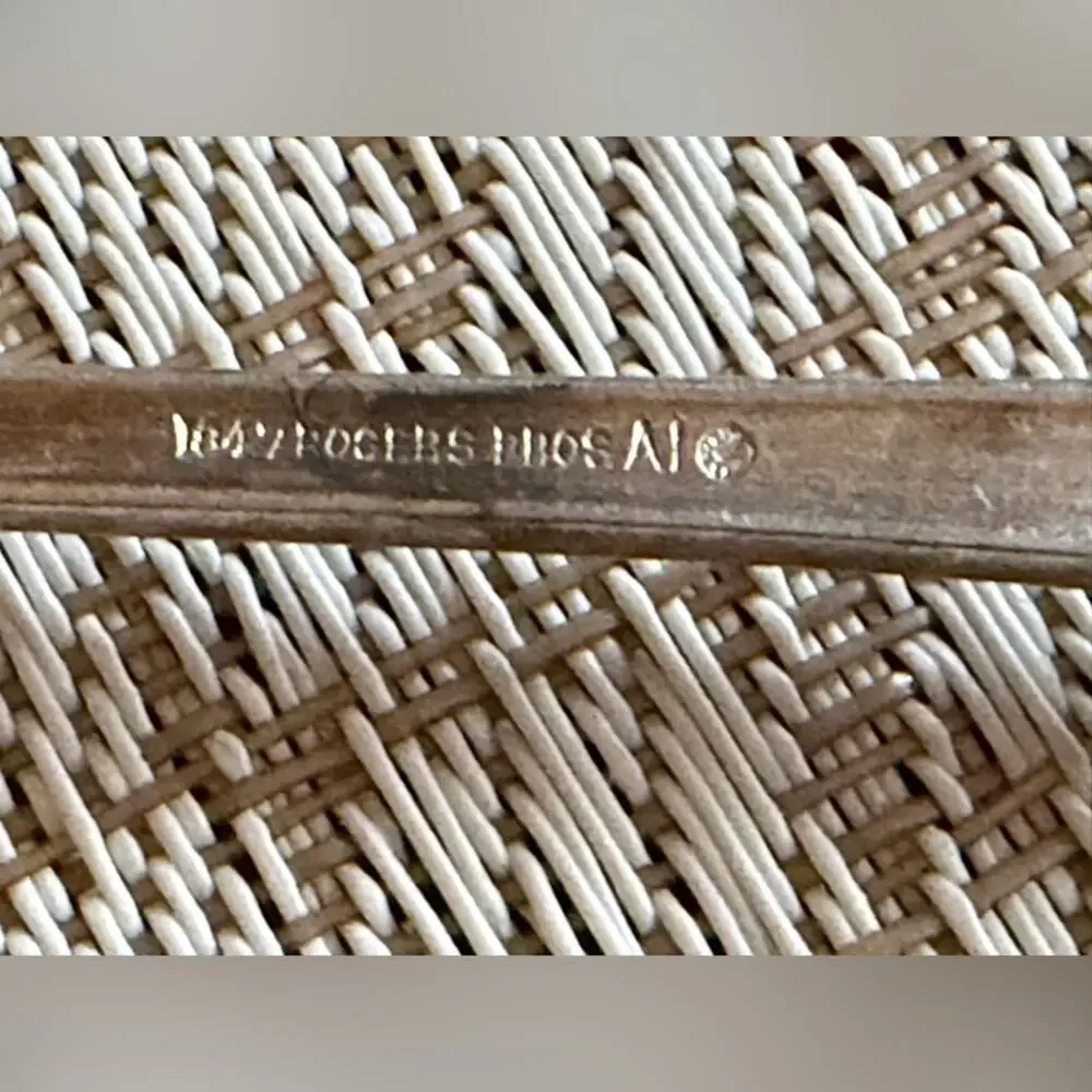 Antique  Silver cocktail oyster Fork Set Roger Bros